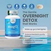 nbpure MagO7 - Natural Colon Cleanse & Detox - Occasional Constipation Relief, Stool Softening, & Bloating Support for Men & Women - Ozonated Magnesium Oxide, 90 Capsules